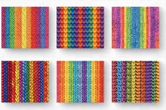 Knitted Rainbow Pattern Tumbler Wrap, 20oz Skinny Tumbler Wr Product Image 2