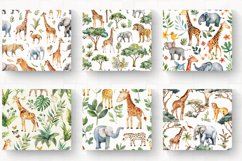 Watercolor Safari Tumbler Wrap, 20oz Skinny Tumbler Wraps Product Image 2