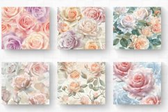 Delicate Pastel Roses Tumbler Wrap, 20oz Skinny Tumbler Wrap Product Image 2