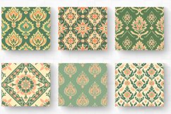 Green and Peach Indian Tumbler Wrap, 20oz Skinny Tumbler Wra Product Image 2