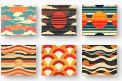 Sunset Retro Tumbler Wrap, 20oz Skinny Tumbler Wraps Product Image 2
