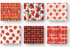 Strawberry plaid Tumbler Wrap, 20oz Skinny Tumbler Wraps Product Image 2