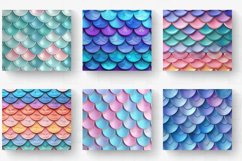 3D Mermaid Scales Tumbler Wrap, 20oz Skinny Tumbler Wrap Product Image 2