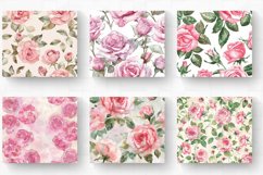 Watercolor Pink Roses Tumbler Wrap, 20oz Skinny Tumbler Wrap Product Image 2