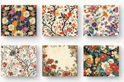 Boho Floral Ephemera Vintage Tumbler Wrap, 20oz Skinny Tumbl Product Image 2