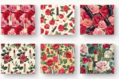 Lipsticks &amp; Roses Tumbler Wrap, 20oz Skinny Tumbler Wrap Product Image 2