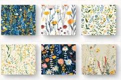 Abstract Meadow Flower Tumbler Wrap, 20oz Skinny Tumbler Wra Product Image 2