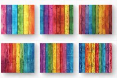 Rainbow Wooden Tumbler Wrap, 20oz Skinny Tumbler Wrap Product Image 2