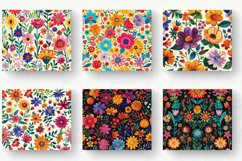 Mexican Flower Garden Tumbler Wrap, 20oz Skinny Tumbler Wrap Product Image 2