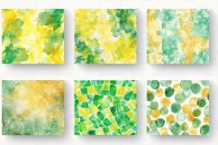 Watercolor Emerald Yellow Pastel Tumbler Wrap, 20oz Skinny T Product Image 2