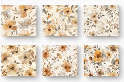 Beige Watercolor Flowers Tumbler Wrap, 20oz Skinny Tumbler W Product Image 2