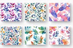 Watercolor Flowers Tumbler Wrap, 20oz Skinny Tumbler Wraps Product Image 2