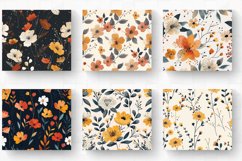 Minimal Boho Flowers Tumbler Wrap, 20oz Skinny Tumbler Wrap Product Image 2