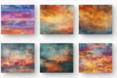 Sunset Cloudy Sky Tumbler Wrap, 20oz Skinny Tumbler Wraps Product Image 2
