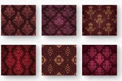 Victorian Maroon Elegance Tumbler Wrap, 20oz Skinny Tumbler Product Image 2