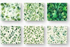 Green Gentle Leaves Tumbler Wrap, 20oz Skinny Tumbler Wrap Product Image 2