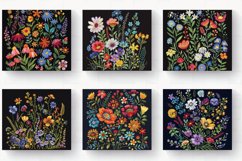 Boho Wildflowers Embroidery Tumbler Wrap, 20oz Skinny Tumble Product Image 2