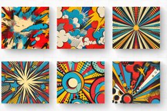 Retro Vintage Abstract Comic Pop Tumbler Wrap, 20oz Skinny T Product Image 2