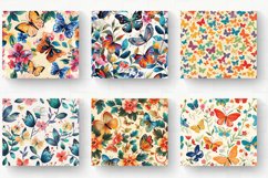 Colorful Floral Butterfly Tumbler Wrap, 20oz Skinny Tumbler Product Image 2