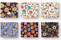 Cute Boho Flowers Tumbler Wrap, 20oz Skinny Tumbler Wrap Product Image 2