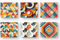 Retro Abstract Geometric Tumbler Wrap, 20oz Skinny Tumbler W Product Image 2