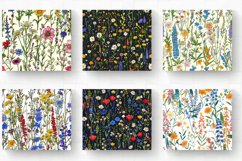 Meadow Wildflowers Tumbler Wrap, 20oz Skinny Tumbler Wrap Product Image 2