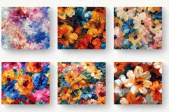 Abstract Oil Paint Flowers Tumbler Wrap, 20oz Skinny Tumbler Product Image 2