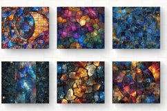 Celestial Stained Glass Tumbler Wrap, 20oz Skinny Tumbler Wr Product Image 2