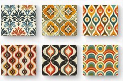 Retro Geometric Tumbler Wrap, 20oz Skinny Tumbler Wraps Product Image 2