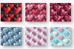 3D Puffy Hearts Tumbler Wrap, 20oz Skinny Tumbler Wrap Product Image 2