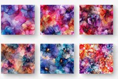 Alcohol Ink Blooms Tumbler Wrap, 20oz Skinny Tumbler Wrap Product Image 2