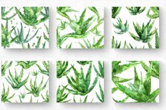 Aloe Vera Watercolor Tumbler Wrap, 20oz Skinny Tumbler Wraps Product Image 2
