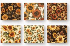 Vintage Autumn Sunflowers Tumbler Wrap, 20oz Skinny Tumbler Product Image 2