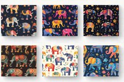 Festive Elephants Tumbler Wrap, 20oz Skinny Tumbler Wraps Product Image 2