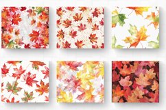 Watercolor Maple Leaves Tumbler Wrap, 20oz Skinny Tumbler Wr Product Image 2
