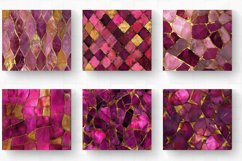 Magenta and Gold Stained Glass Tumbler Wrap, 20oz Skinny Tum Product Image 2