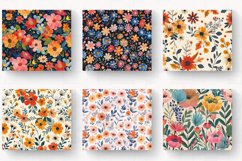 Boho Flower Garden Tumbler Wrap, 20oz Skinny Tumbler Wrap Product Image 2