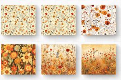 Autumn Meadow Flowers Tumbler Wrap, 20oz Skinny Tumbler Wrap Product Image 2