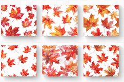 Watercolor Maple Leaves Tumbler Wrap, 20oz Skinny Tumbler Wr Product Image 2