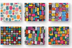 Doodle Polka Dots Rectangles Tumbler Wraps, 20oz Skinny Tumb Product Image 2