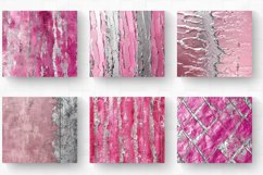Pink and Silver Glam Edge Tumbler Wrap, 20oz Skinny Tumbler Product Image 2