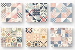 Pastel Farmhouse Patchwork Quilt Tumbler Wrap, 20oz Skinny T Product Image 2