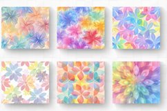 Rainbow Pastel Flower Tumbler Wrap, 20oz Skinny Tumbler Wrap Product Image 2