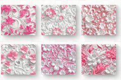 3D Pink and White Floral Tumbler Wrap, 20oz Skinny Tumbler W Product Image 2