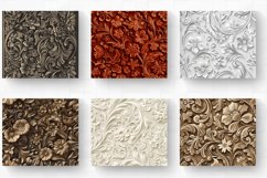 Western Carving Floral Tumbler Wrap, 20oz Skinny Tumbler Wra Product Image 2