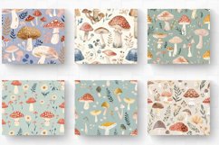 Pastel Cottage core Mushroom Garden Tumbler Wrap, 20oz Skinn Product Image 2