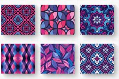 Magenta and Blue Tumbler Wrap, 20oz Skinny Tumbler Wraps Product Image 2