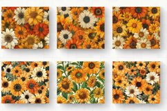 Sunflowers &amp; Marigold Tumbler Wrap, 20oz Skinny Tumbler Wrap Product Image 2
