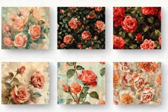 Vintage Oil Paint Roses Tumbler Wrap, 20oz Skinny Tumbler Wr Product Image 2