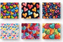 Colorful Love Hearts Tumbler Wrap, 20oz Skinny Tumbler Wraps Product Image 2